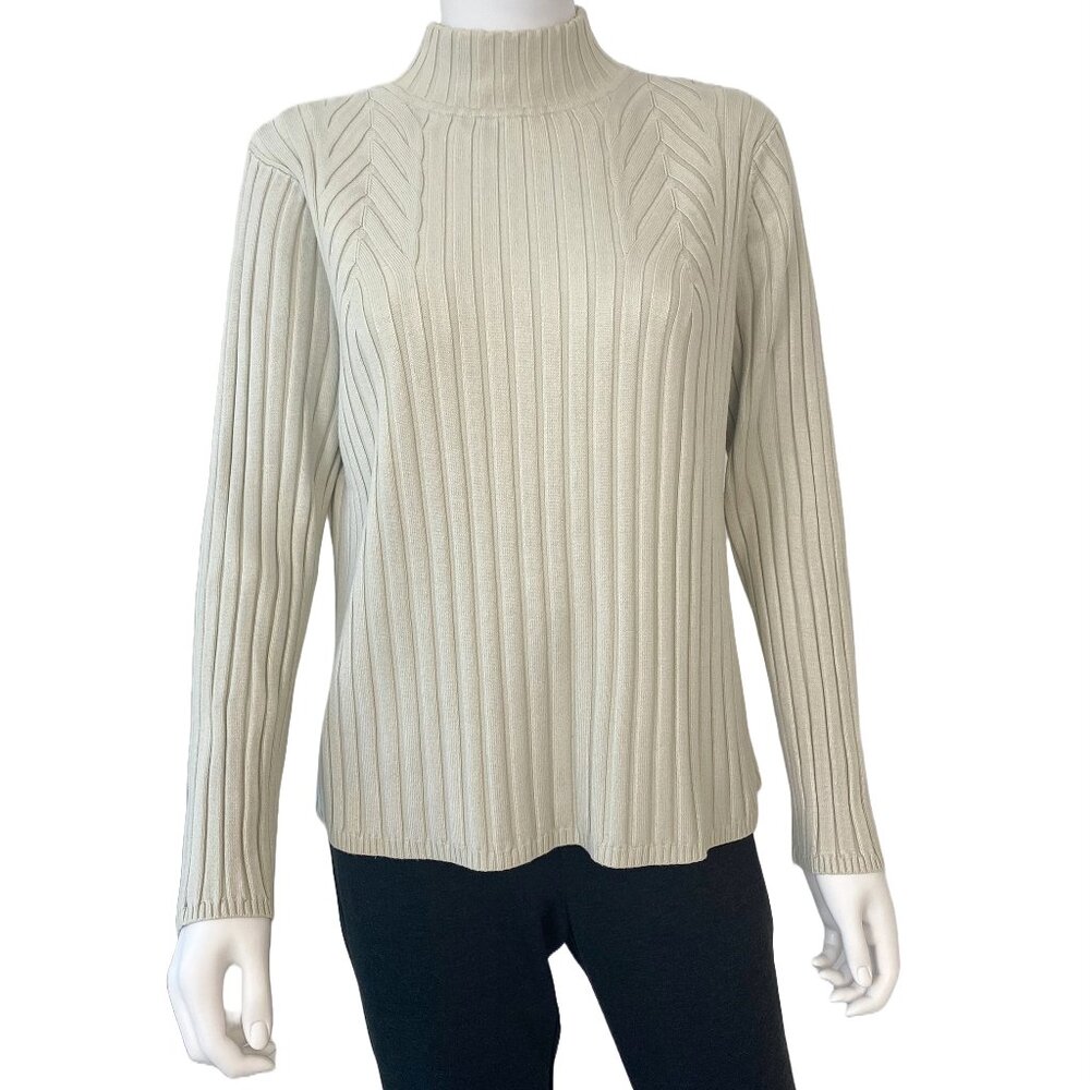 Focus Lifestyle Beige-Ivory Ripped Sweater Top Size XL